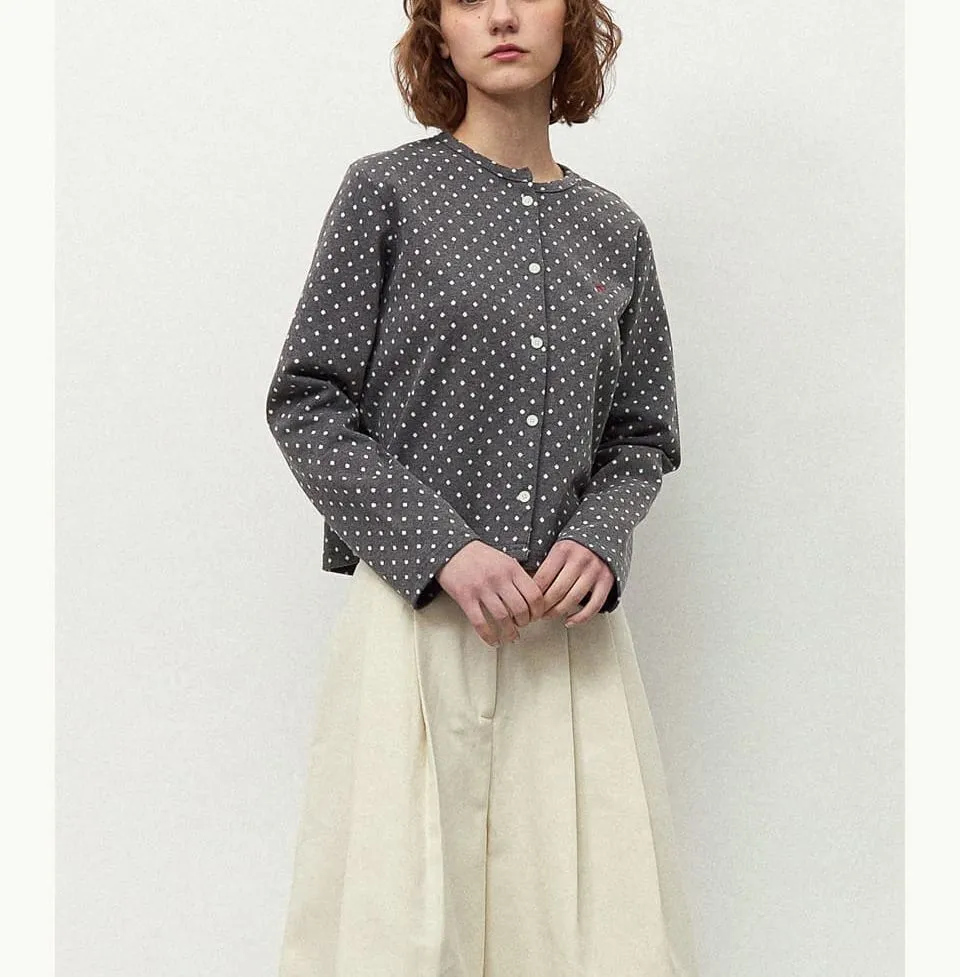 Dots Casual Style Street Style Long Sleeves Elegant Style