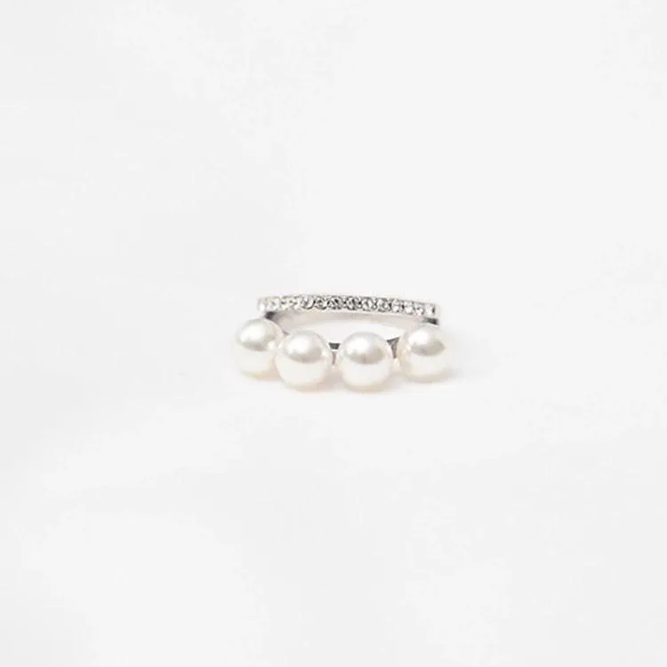 Double Layered Perla Ring