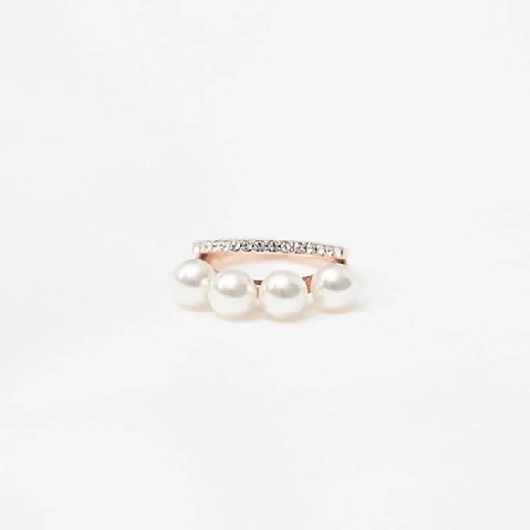 Double Layered Perla Ring