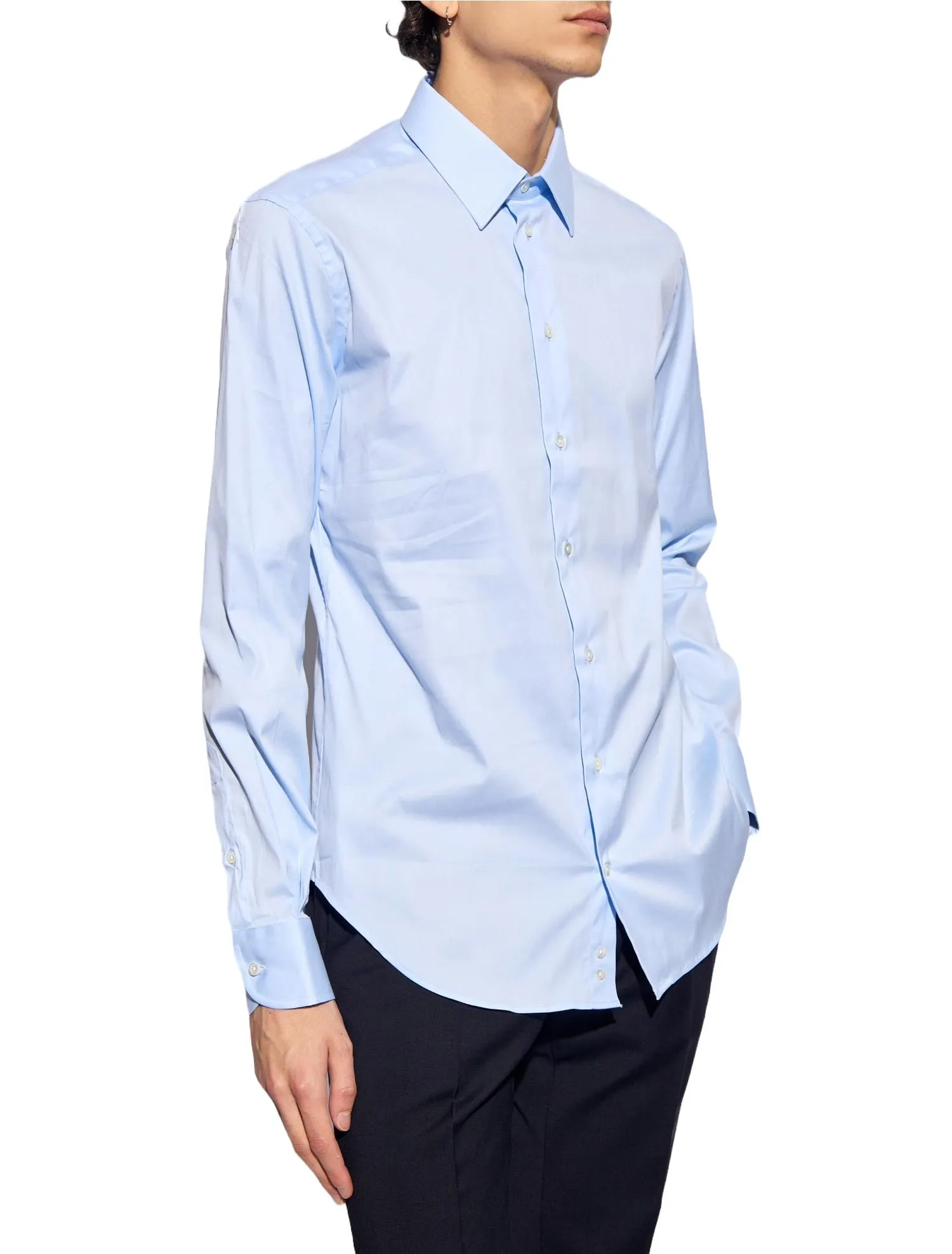 Emporio Armani Clear Blue Shirts