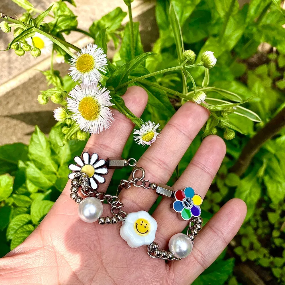 Statement Floral Anarchy Bracelet