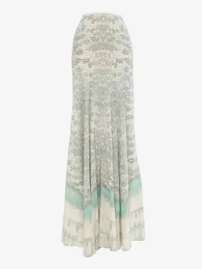 Roberto Cavalli Flared Cut Skirt