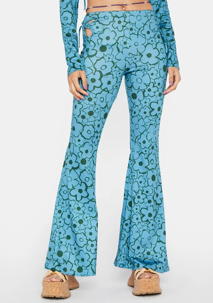 Floral Flare Pants