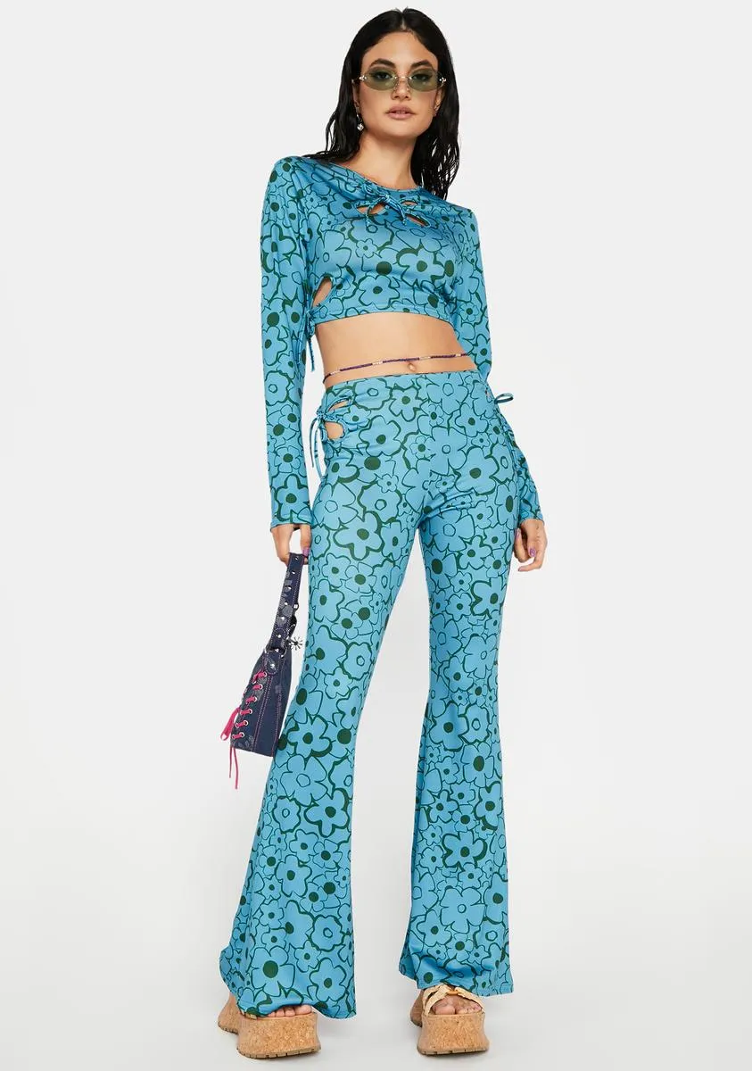 Floral Flare Pants