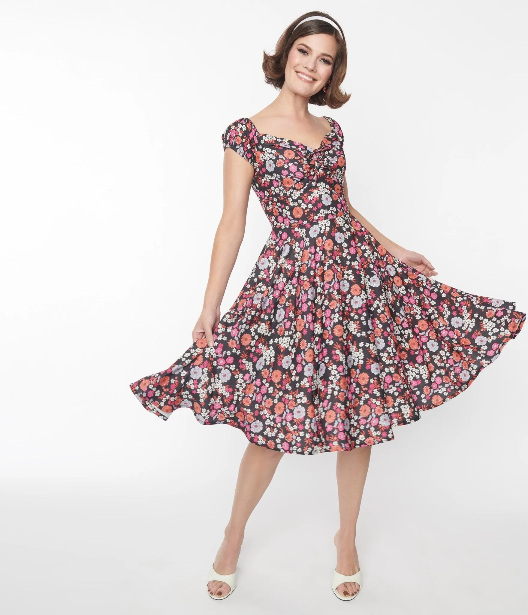 Multicolor Floral Sophia Swing Dress