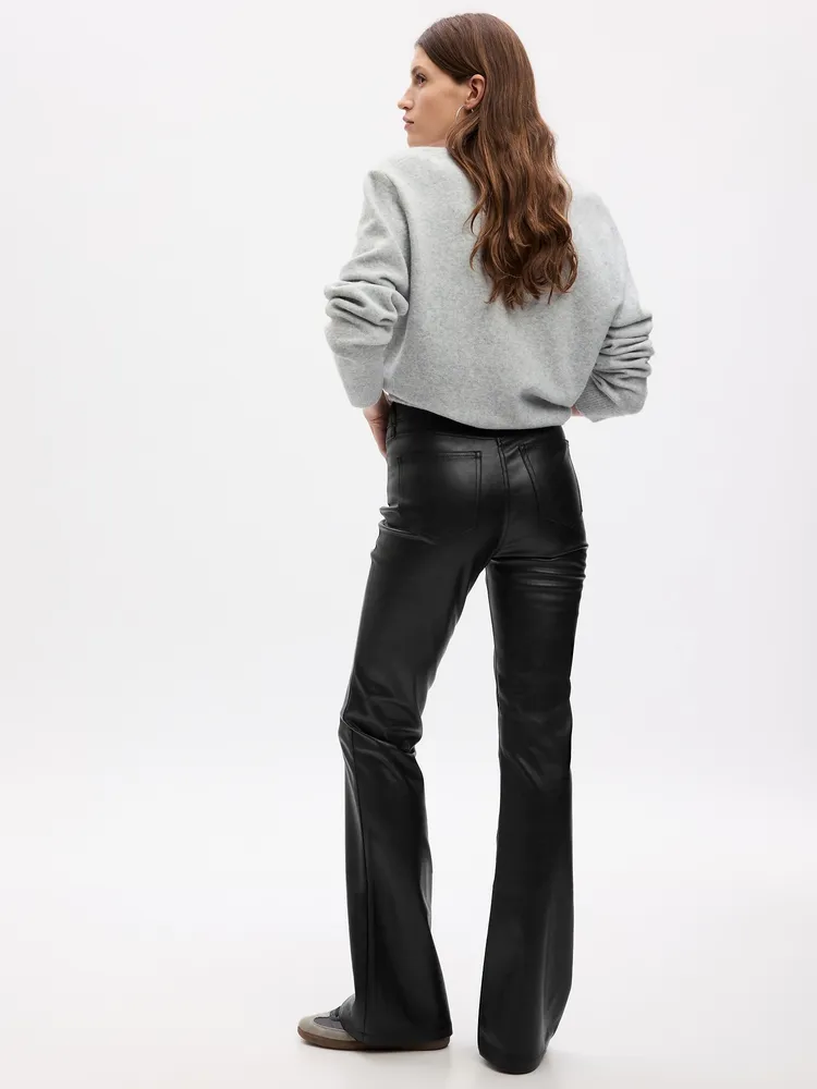 Gap Vegan Leather '70s Flare Pants