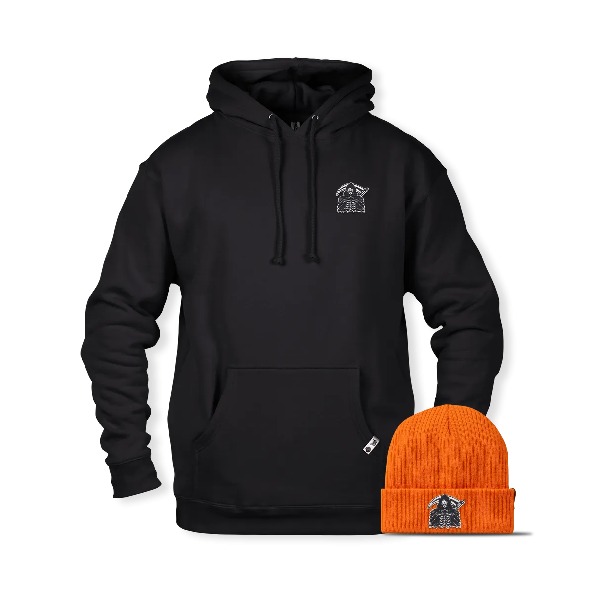 Essential Beanie and Hoodie Bundle with Grim Reaper Glow