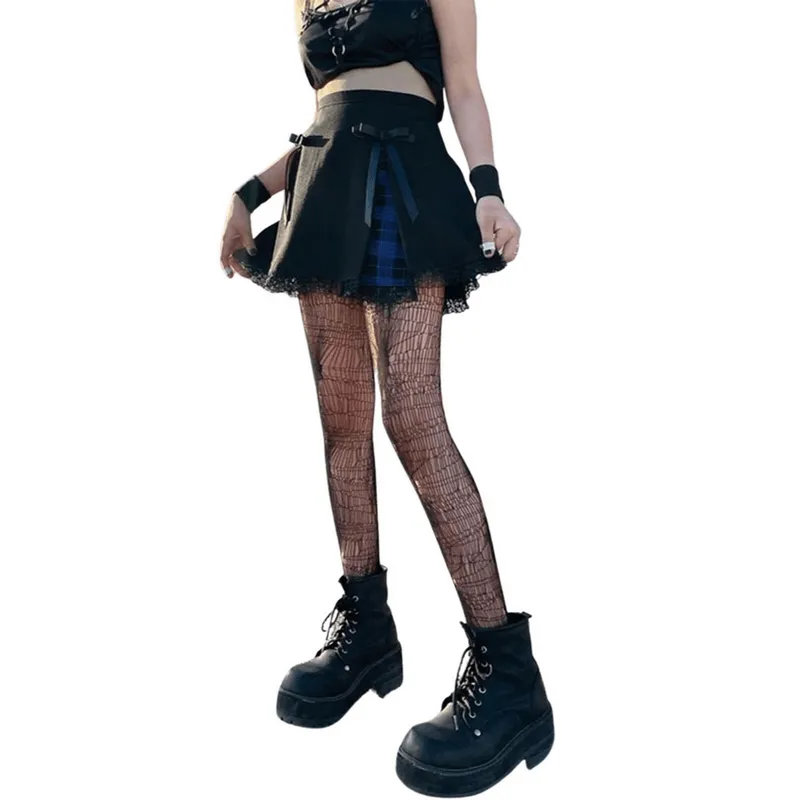 Gothic Mini Skirts with Lace Trim