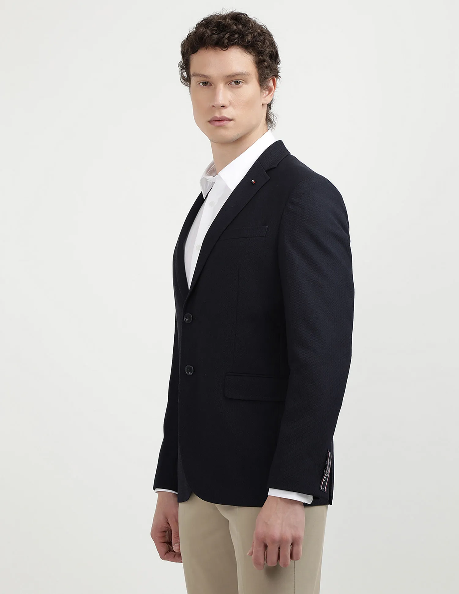 Hilfiger Evening Blazers with Herringbone Structure