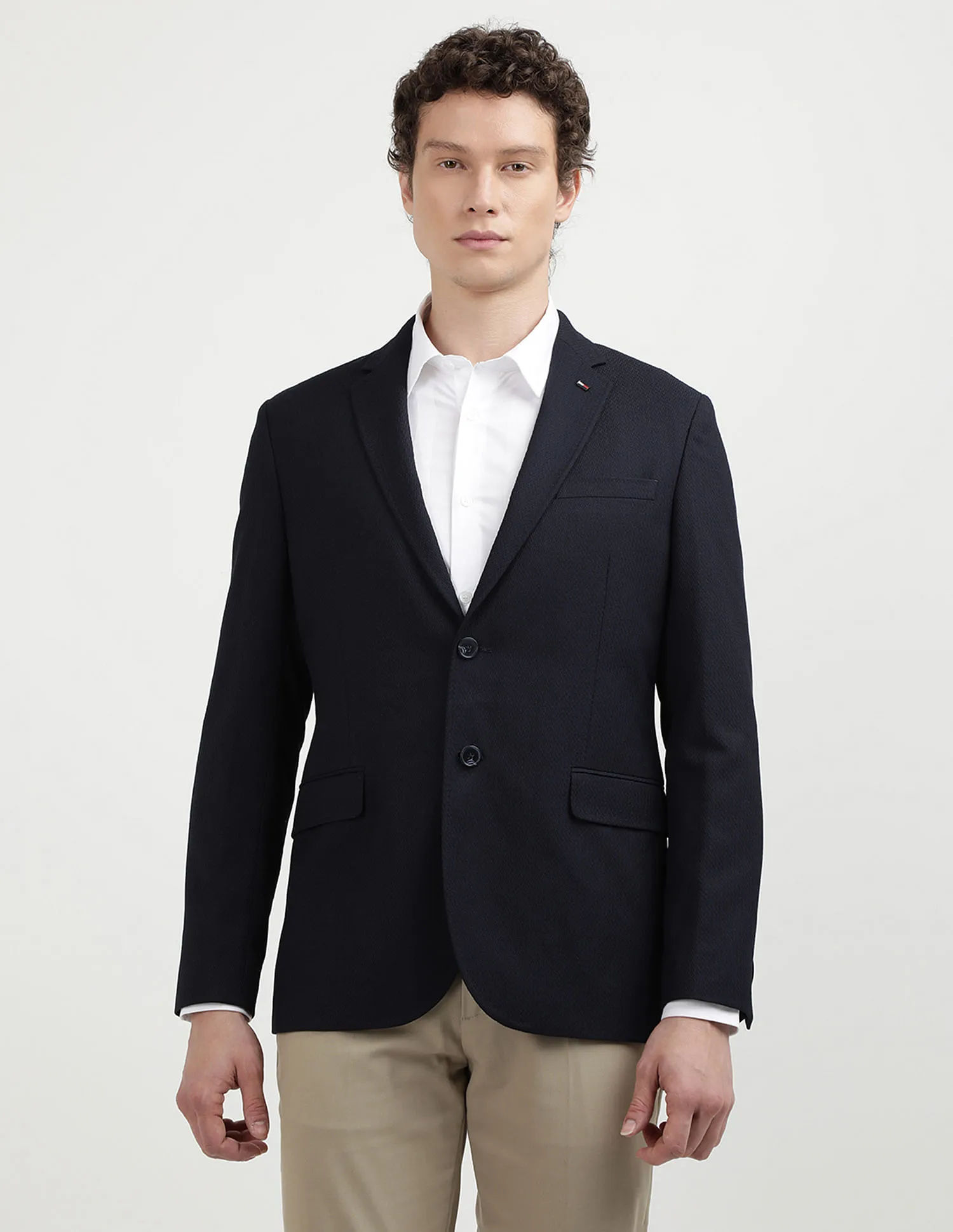 Hilfiger Evening Blazers with Herringbone Structure