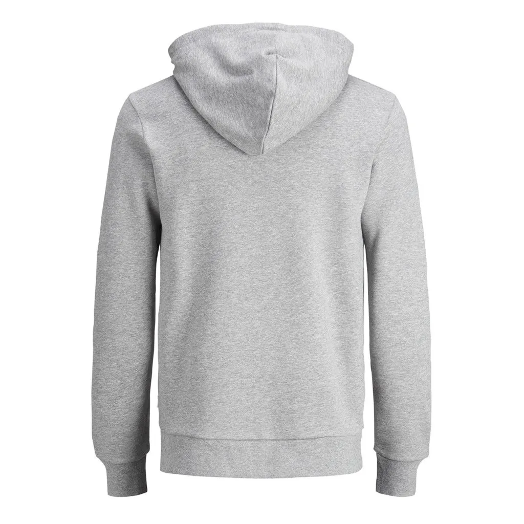 Jack & Jones Retro Logo Light Grey Hooded Sweatshirts