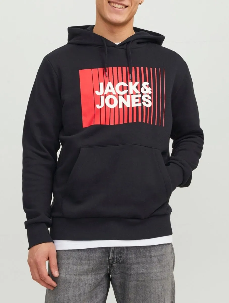 Jack & Jones Corp Logo Black Hoodies