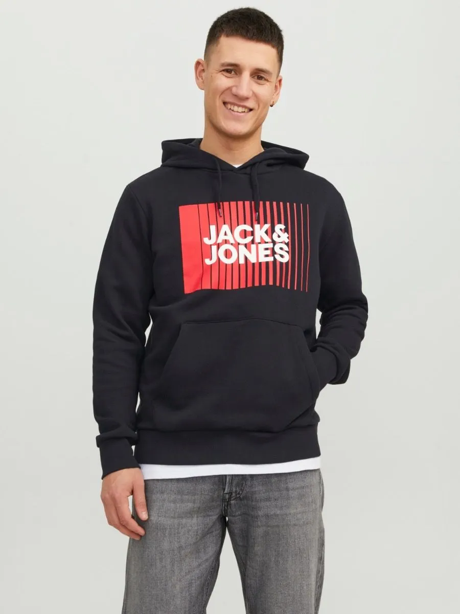 Jack & Jones Corp Logo Black Hoodies