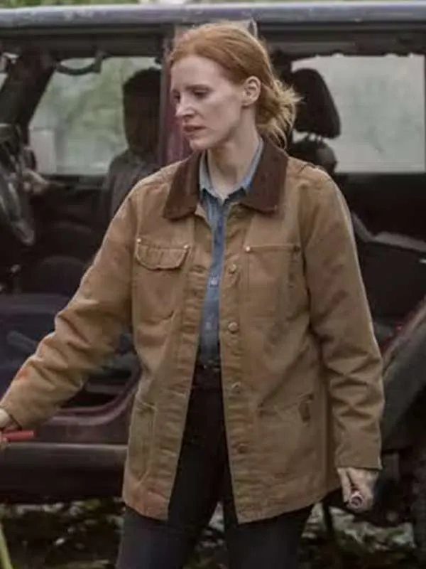 Jessica Chastain Cotton Jacket