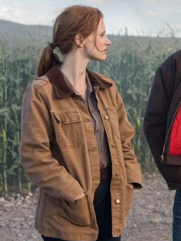 Jessica Chastain Cotton Jacket