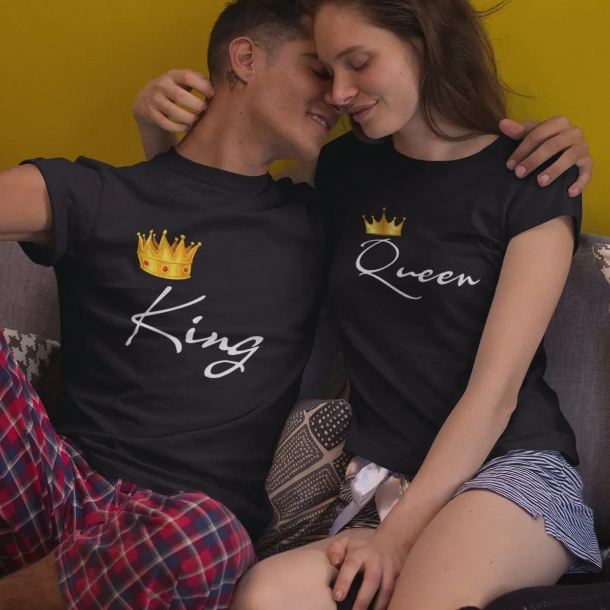 King And Queen Couple T-Shirts