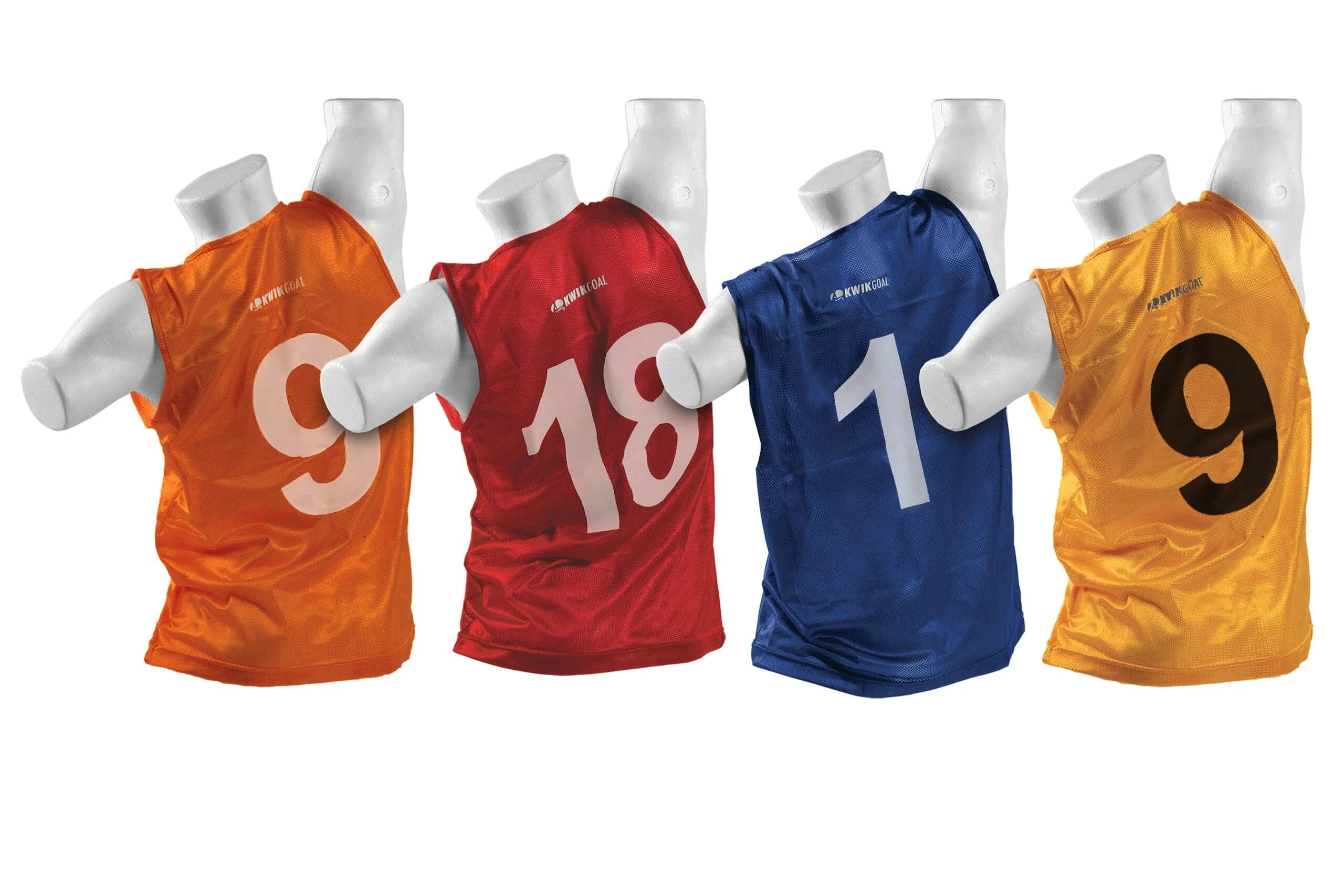 Kwikgoal Numbered Sleeveless Vests 1-18 | 19A9