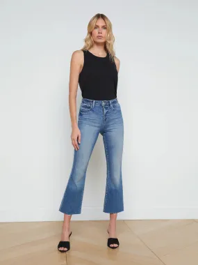 L’agence - Kendra High Rise Cropped Flare Jeans - Laguna