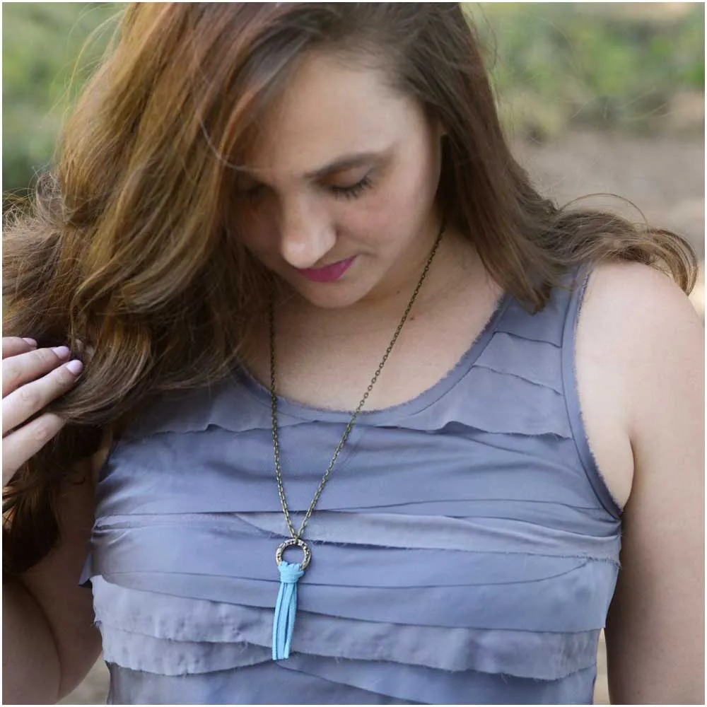 Lark's Head Tassel Necklace