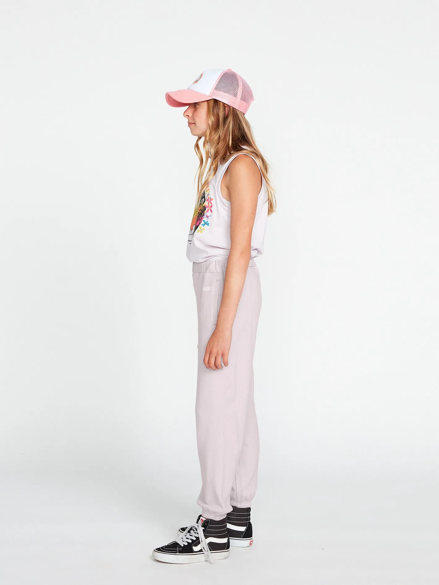 Lavender Girls' Lived In Lounge Fleece Pants