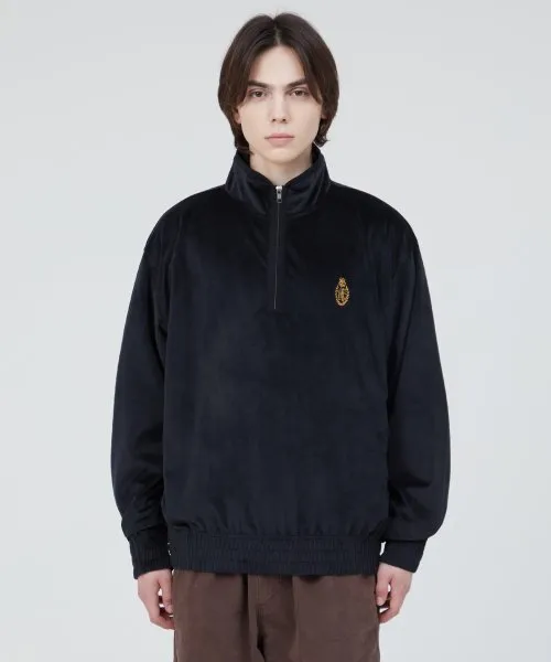 [ LMC ]★LMC VELOURQUATER ZIP SWEATSHIRT