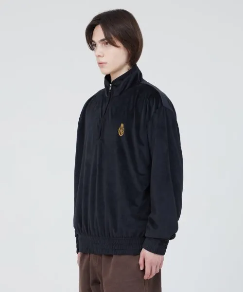 [ LMC ]★LMC VELOURQUATER ZIP SWEATSHIRT