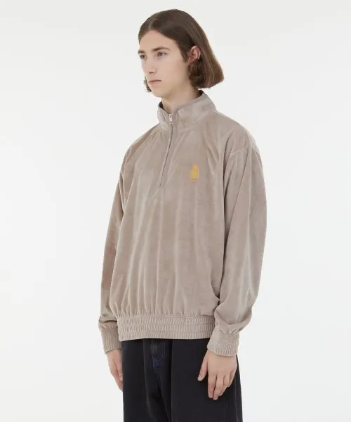 [ LMC ]★LMC VELOURQUATER ZIP SWEATSHIRT