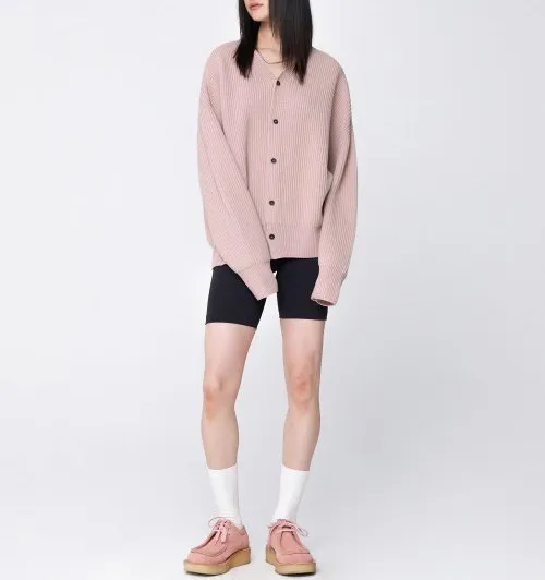 Unisex Blended Street Plain Cardigans