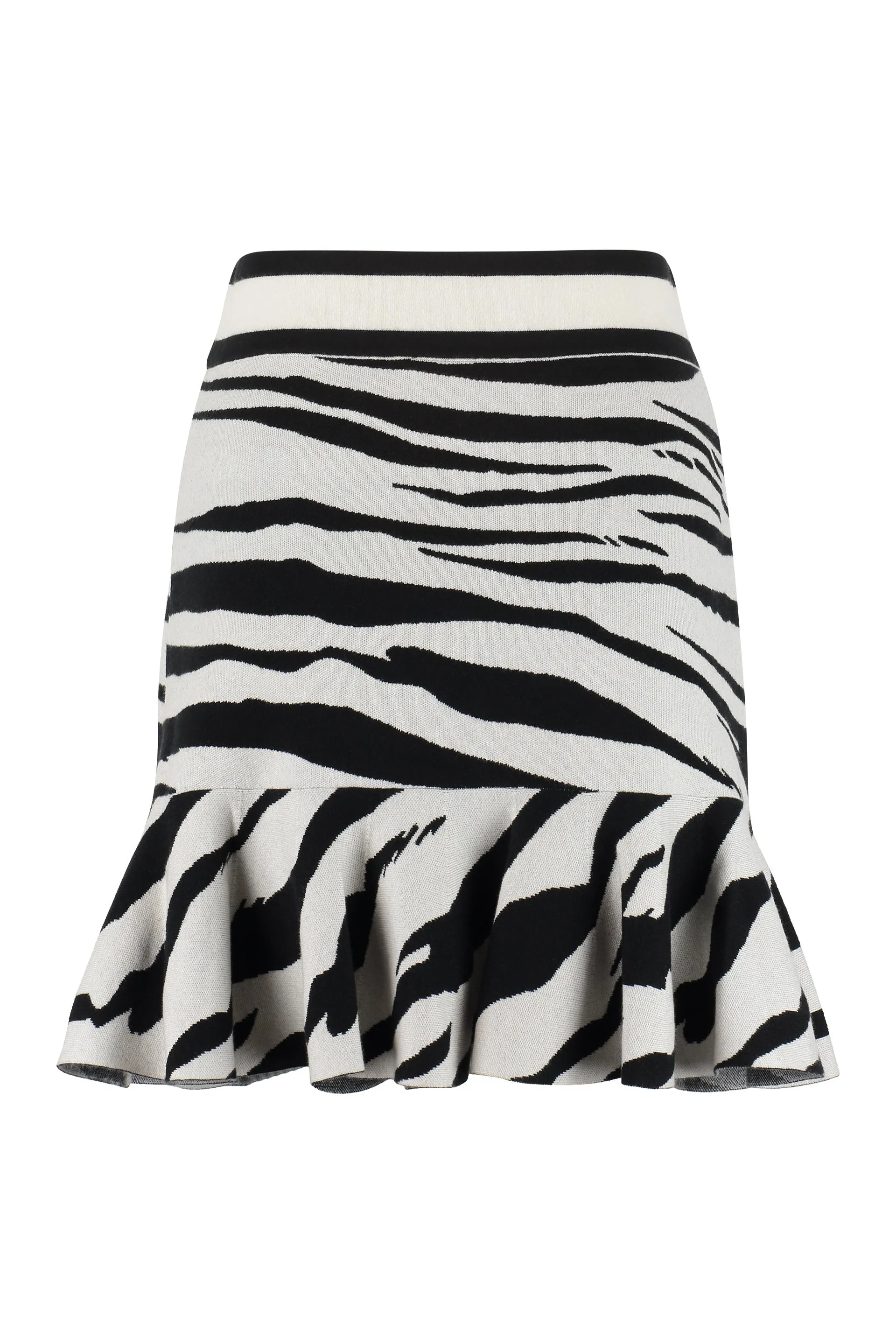 Embroidered Zebra Mini Skirt