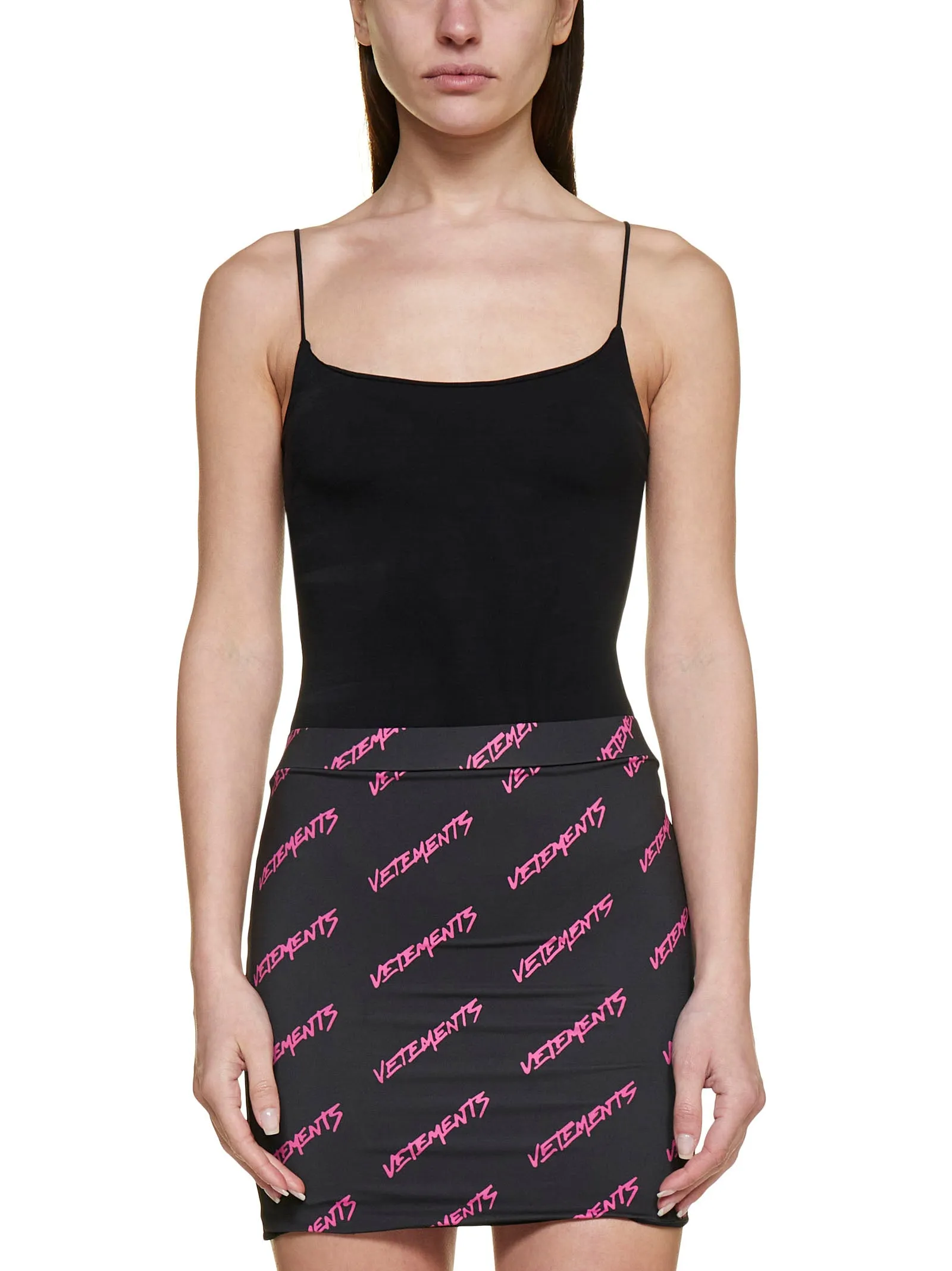 Logo Printed Mini Skirt