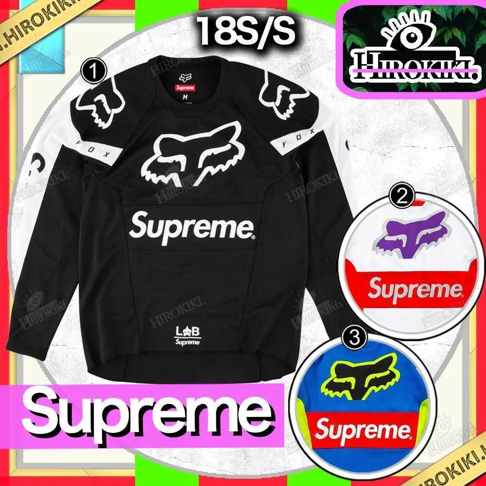 Supreme Unisex Street Style Collaboration Logo Shirts