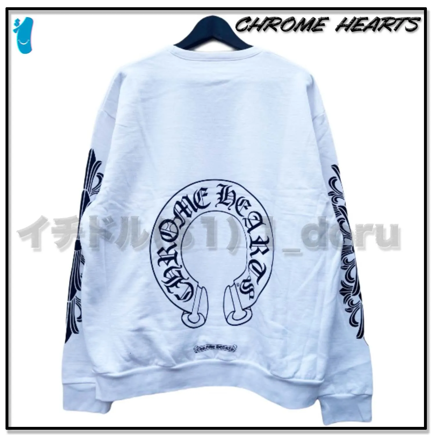 Unisex Cotton Logo Sweatshirts by CHROME HEARTS