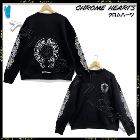 Unisex Cotton Logo Sweatshirts by CHROME HEARTS