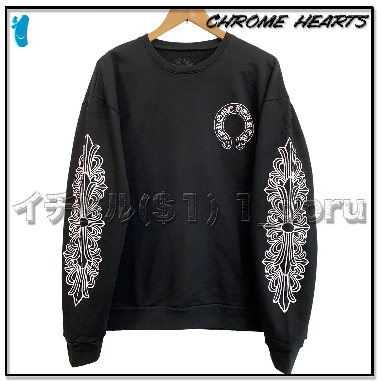 Unisex Cotton Logo Sweatshirts by CHROME HEARTS