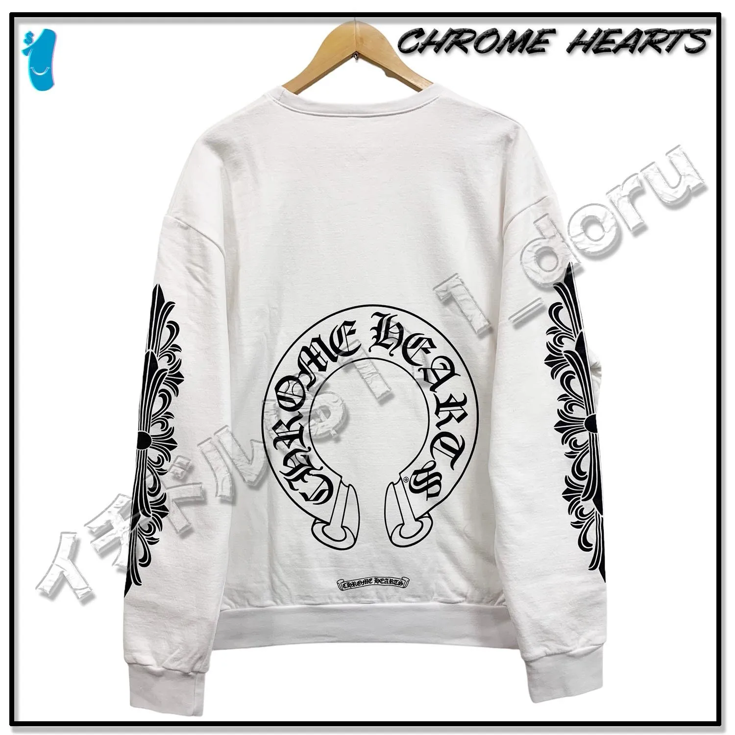 Unisex Cotton Logo Sweatshirts by CHROME HEARTS