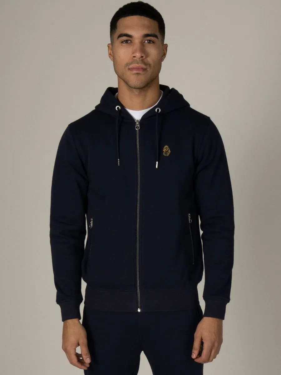 Dark Navy Luke 1977 Berlin Zip Hoodies