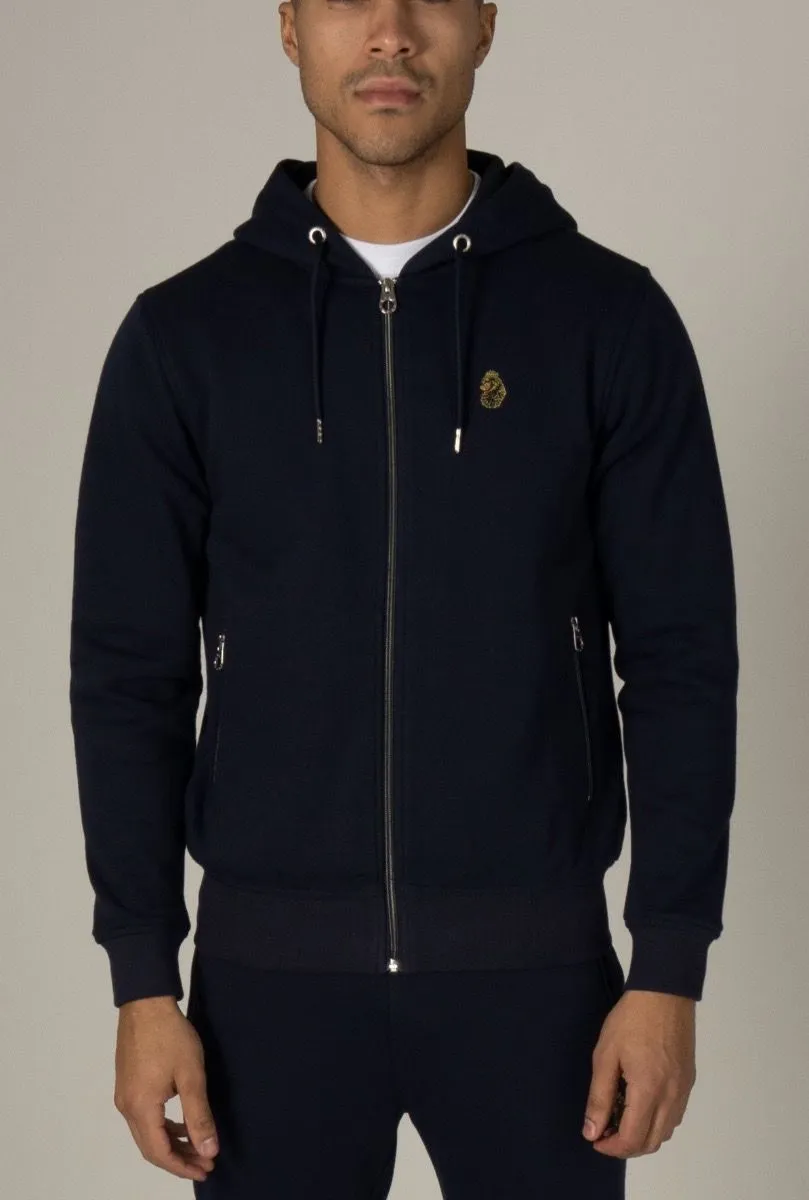 Luke 1977 Berlin Navy Zip Hoodies