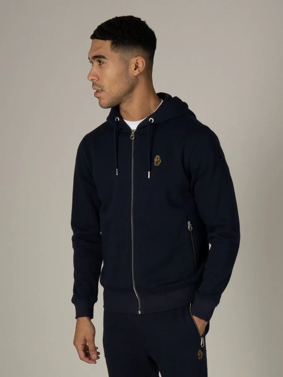 Luke 1977 Berlin Navy Zip Hoodies