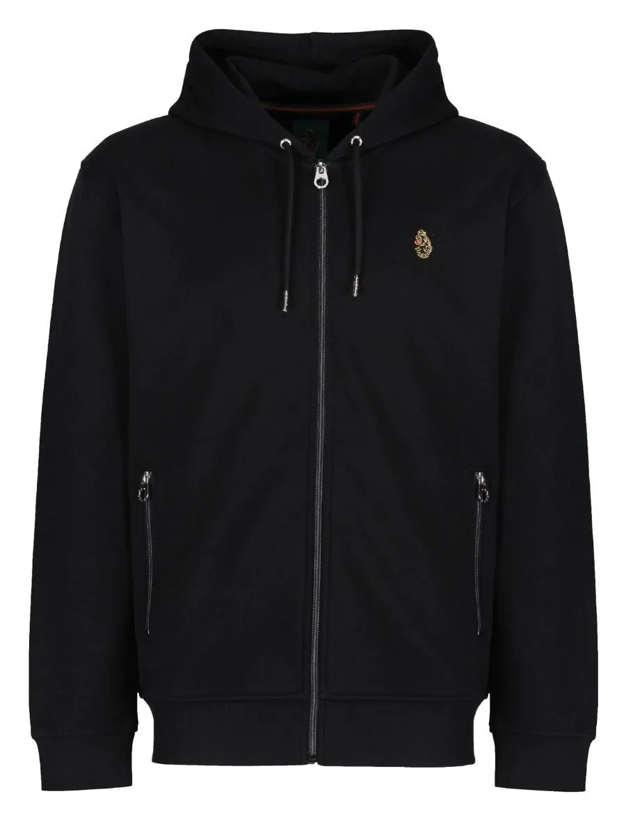 Luke 1977 Berlin Zip Hoodies in Jet Black