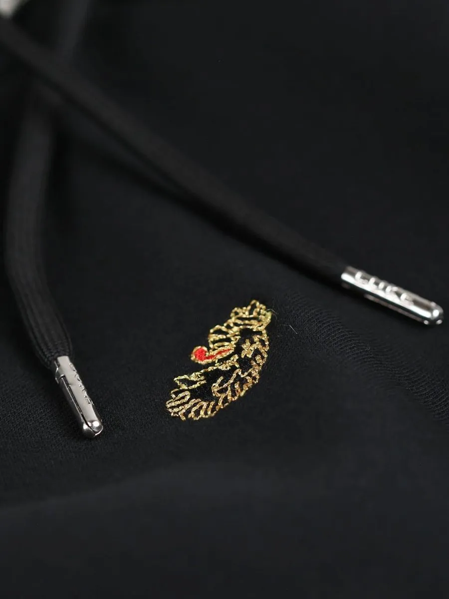 Luke 1977 Berlin Zip Hoodies in Jet Black