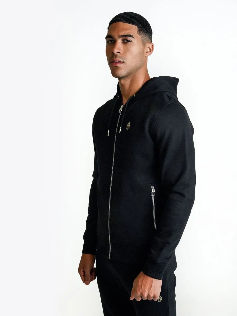 Luke 1977 Berlin Zip Hoodies in Jet Black