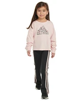 Macy's adidas Girls Long-Sleeve T-Shirt Pants Set