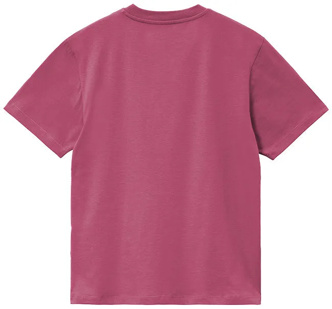 Magenta Tonic Script Embroidery Women's T-Shirt by Carhartt WIP