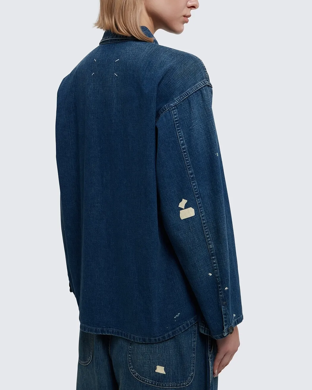 Maison Margiela Unisex Cotton Denim Long Sleeve with Logo