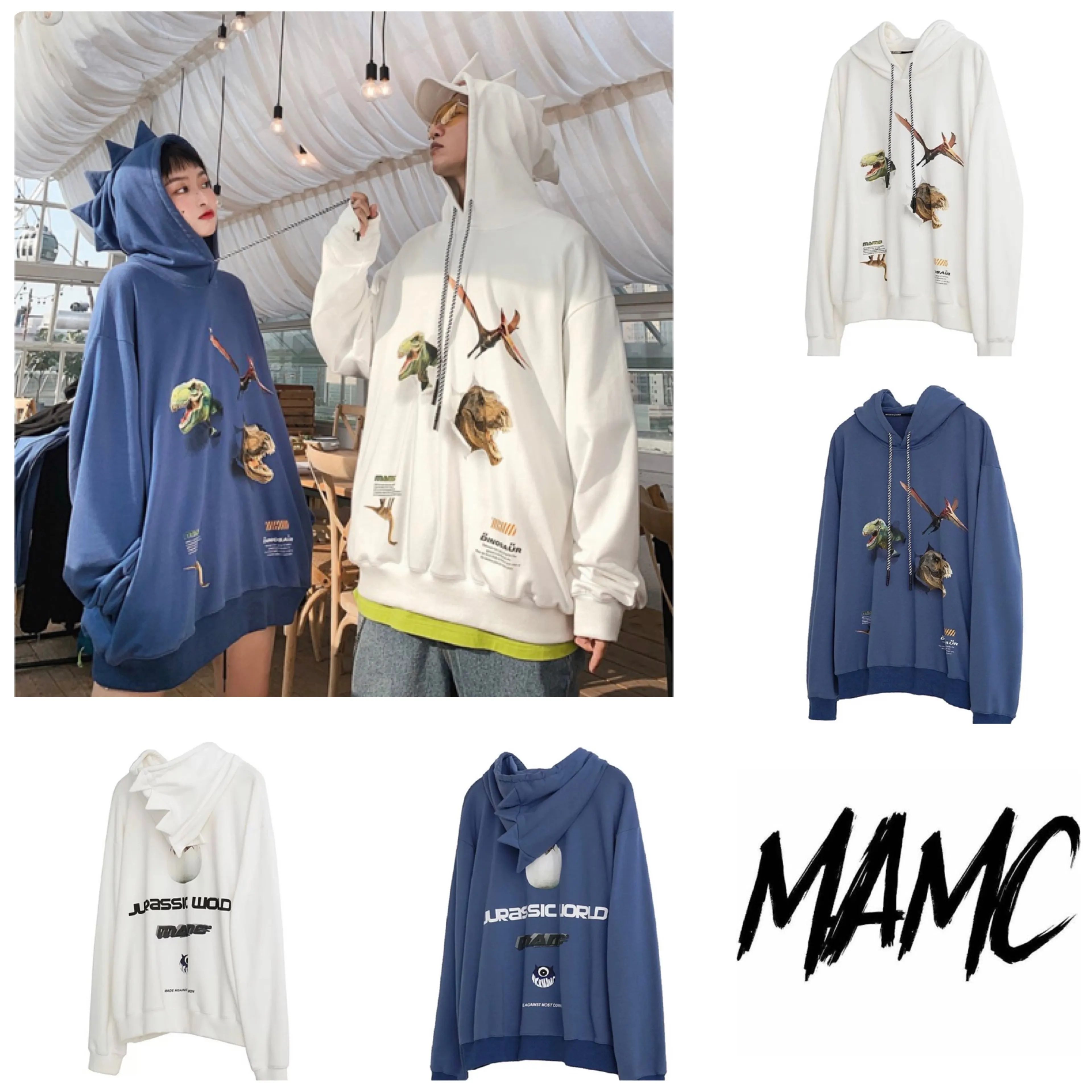 Versatile MAMC Unisex Street Style Plain Sweatshirts