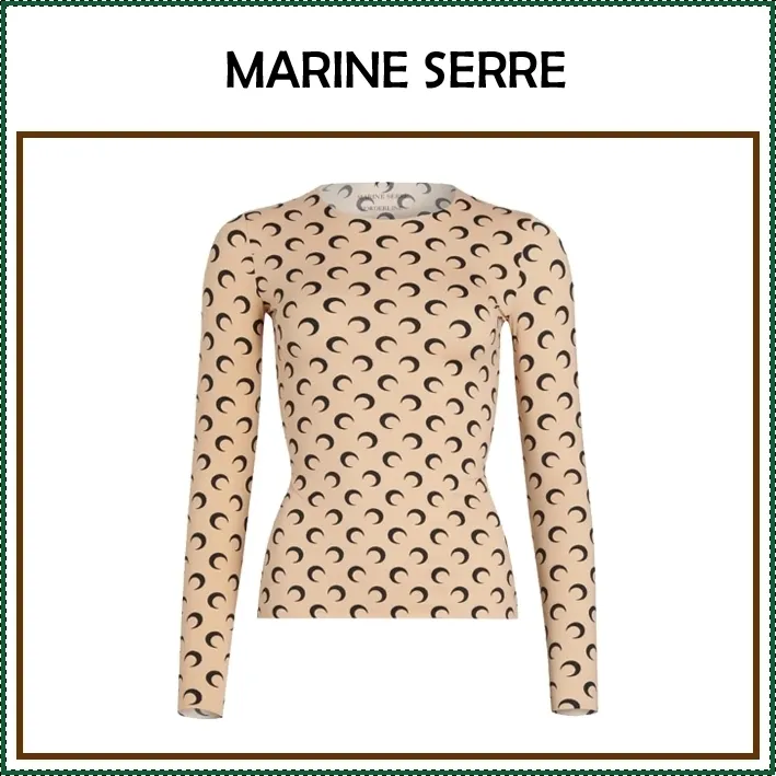 MARINE SERRE Street Style Logo Shirts