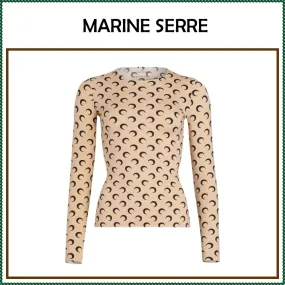 MARINE SERRE Street Style Logo Shirts