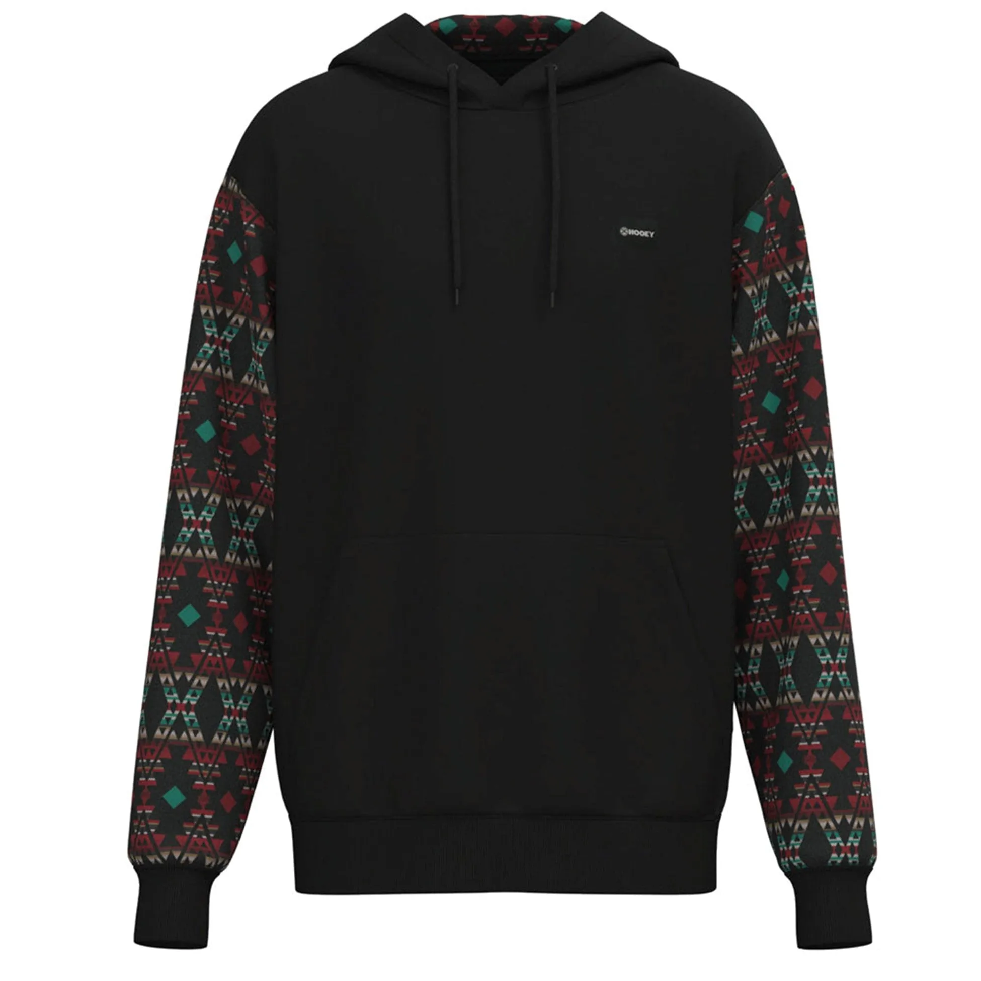 Men's Black Aztec Print Hoodie