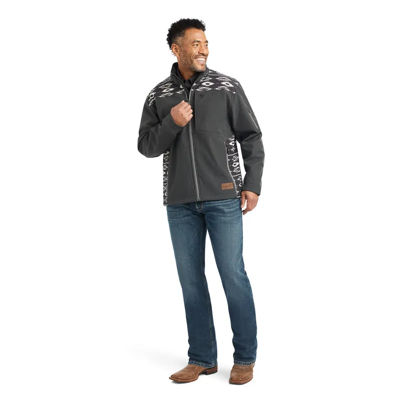 Ariat Men's Chimayo Vernon Softshell Jacket in Charcoal Color