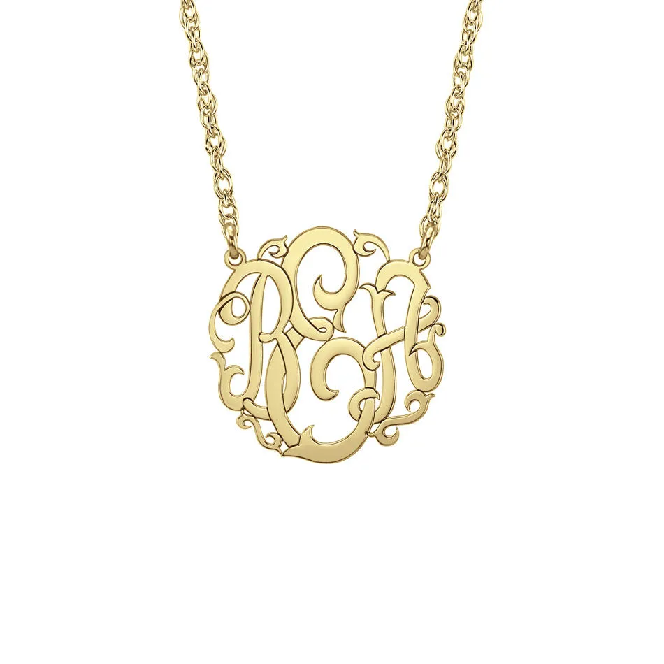 Gold Monogram Necklace